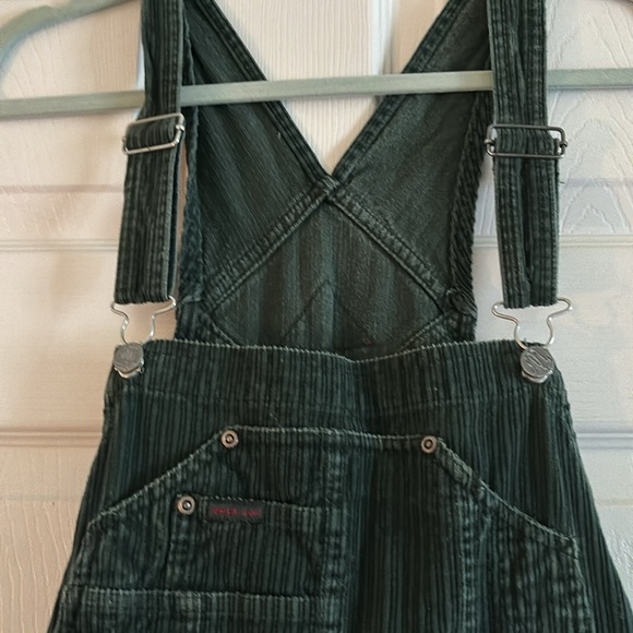 Vintage dark green corduroy overalls - Picture 2 of 5